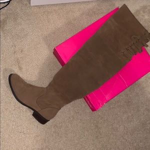 Knee high flat boots